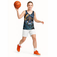 Samoa Siva Afi Basketball Jersey Fireknife Fire Dance Pacific Tribal Motif LT9 - Polynesian Pride