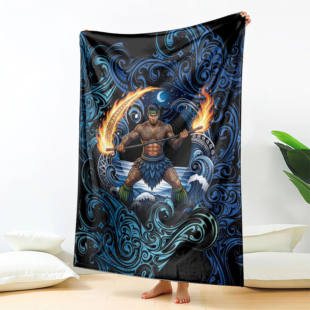 Samoa Siva Afi Blanket Fireknife Fire Dance Pacific Tribal Motif LT9 - Polynesian Pride