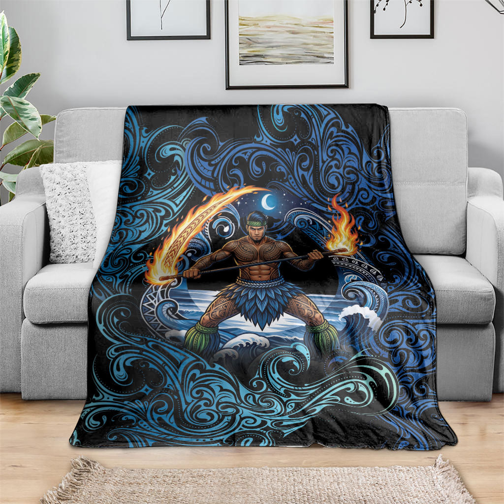 Samoa Siva Afi Blanket Fireknife Fire Dance Pacific Tribal Motif LT9 - Polynesian Pride