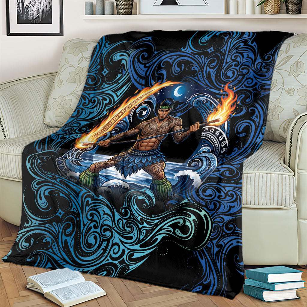 Samoa Siva Afi Blanket Fireknife Fire Dance Pacific Tribal Motif LT9 - Polynesian Pride