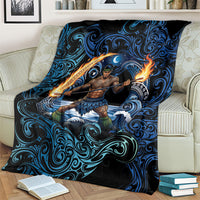 Samoa Siva Afi Blanket Fireknife Fire Dance Pacific Tribal Motif LT9 - Polynesian Pride