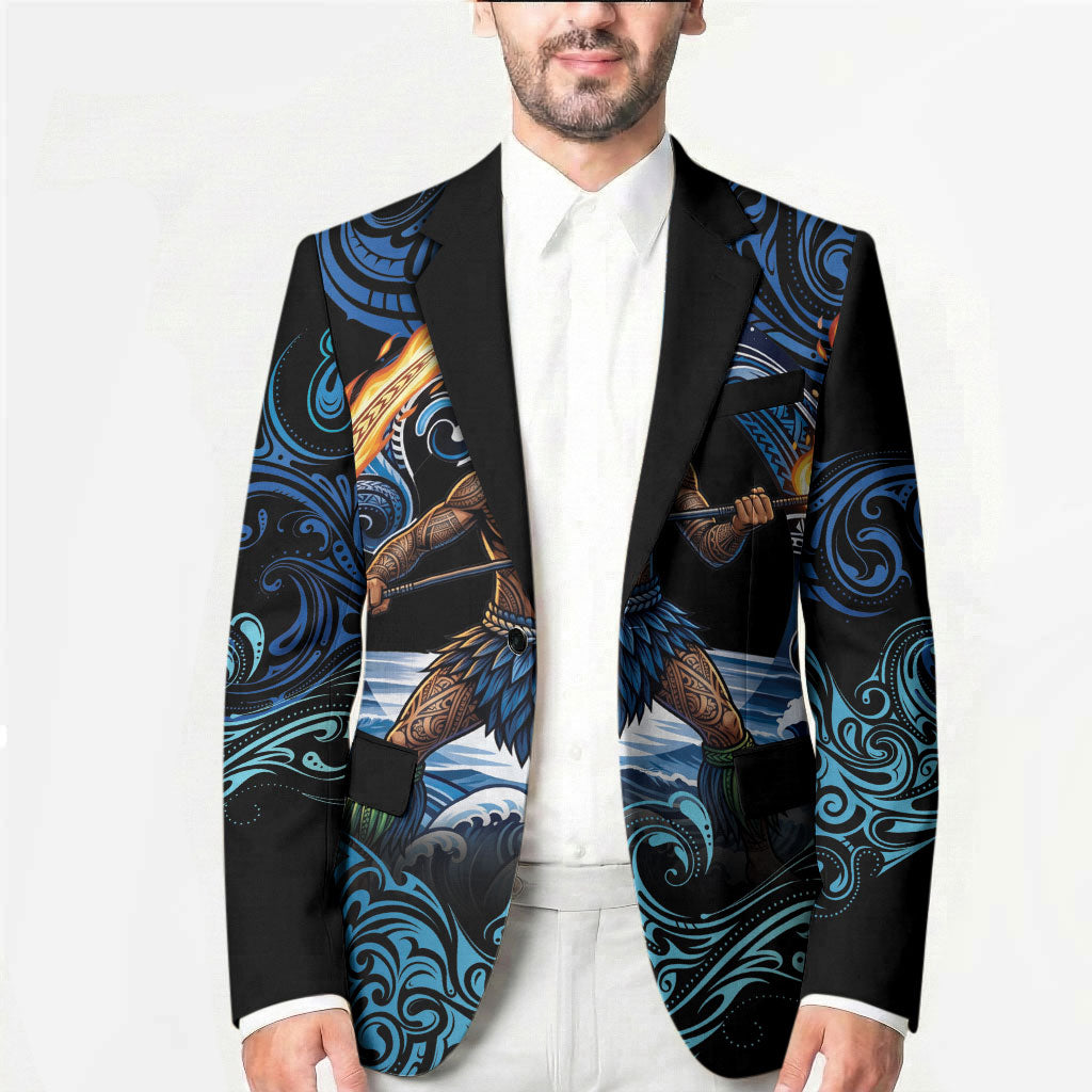 Samoa Siva Afi Blazer Fireknife Fire Dance Pacific Tribal Motif LT9 - Polynesian Pride