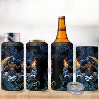 Samoa Siva Afi 4 in 1 Can Cooler Tumbler Fireknife Fire Dance Pacific Tribal Motif LT9 - Polynesian Pride