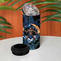 Samoa Siva Afi 4 in 1 Can Cooler Tumbler Fireknife Fire Dance Pacific Tribal Motif LT9 - Polynesian Pride