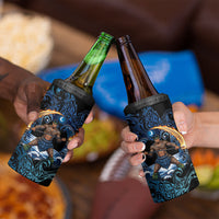 Samoa Siva Afi 4 in 1 Can Cooler Tumbler Fireknife Fire Dance Pacific Tribal Motif LT9 - Polynesian Pride