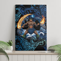 Samoa Siva Afi Canvas Wall Art Fireknife Fire Dance Pacific Tribal Motif LT9 - Polynesian Pride