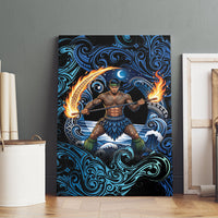 Samoa Siva Afi Canvas Wall Art Fireknife Fire Dance Pacific Tribal Motif LT9 - Polynesian Pride