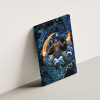 Samoa Siva Afi Canvas Wall Art Fireknife Fire Dance Pacific Tribal Motif LT9 - Polynesian Pride