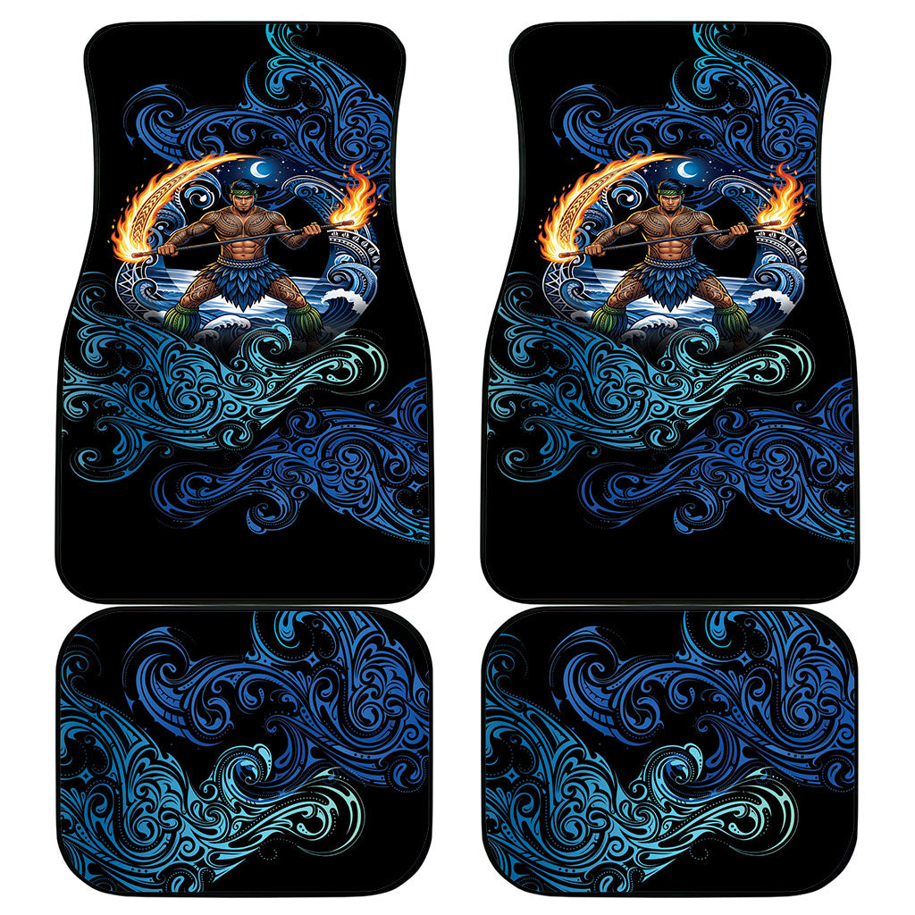 Samoa Siva Afi Car Mats Fireknife Fire Dance Pacific Tribal Motif LT9 - Polynesian Pride