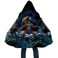 Samoa Siva Afi Cloak Fireknife Fire Dance Pacific Tribal Motif LT9 Unisex Blue - Polynesian Pride