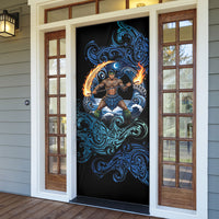 Samoa Siva Afi Door Cover Fireknife Fire Dance Pacific Tribal Motif LT9 - Polynesian Pride