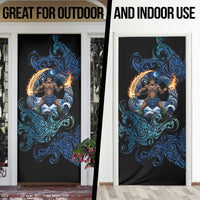 Samoa Siva Afi Door Cover Fireknife Fire Dance Pacific Tribal Motif LT9 - Polynesian Pride