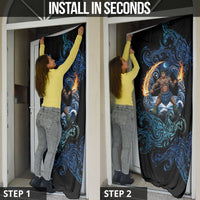 Samoa Siva Afi Door Cover Fireknife Fire Dance Pacific Tribal Motif LT9 - Polynesian Pride