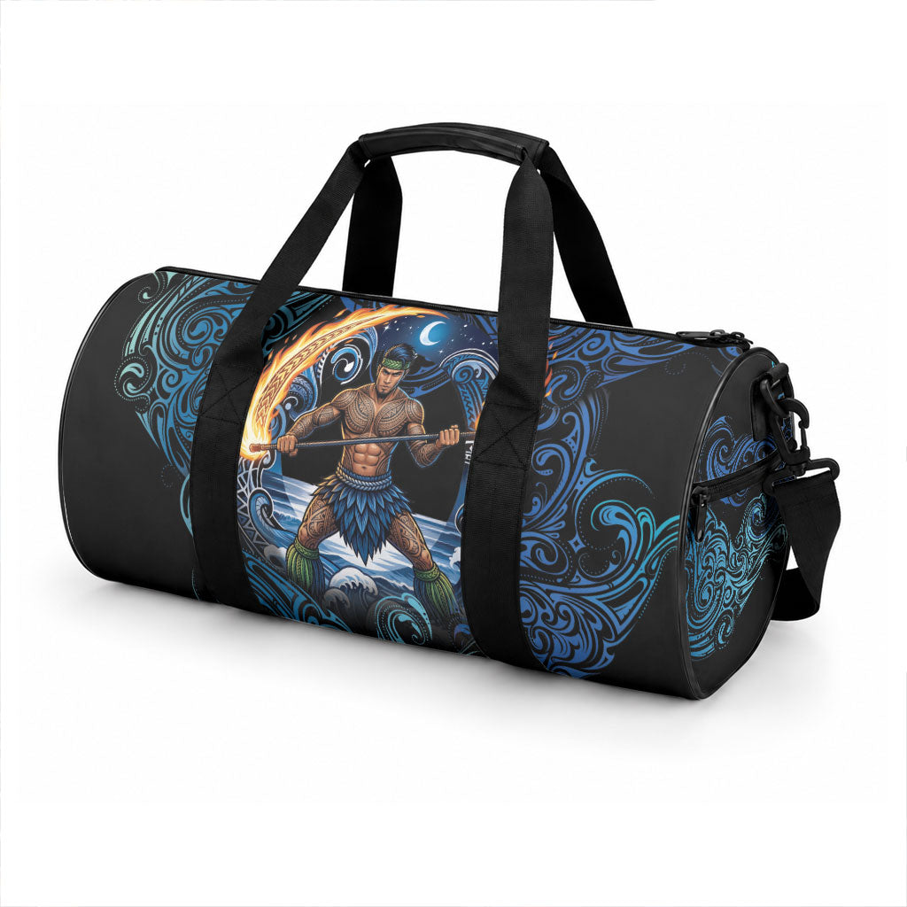 Samoa Siva Afi Duffle Bag Fireknife Fire Dance Pacific Tribal Motif LT9 - Polynesian Pride