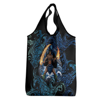 Samoa Siva Afi Grocery Bag Fireknife Fire Dance Pacific Tribal Motif LT9 - Polynesian Pride