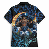 Samoa Siva Afi Hawaiian Shirt Fireknife Fire Dance Pacific Tribal Motif LT9 - Polynesian Pride