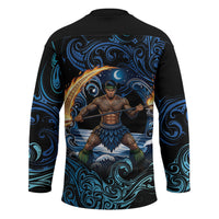 Samoa Siva Afi Hockey Jersey Fireknife Fire Dance Pacific Tribal Motif LT9 - Polynesian Pride