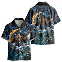 Samoa Siva Afi Kid Hawaiian Shirt Fireknife Fire Dance Pacific Tribal Motif LT9 - Polynesian Pride