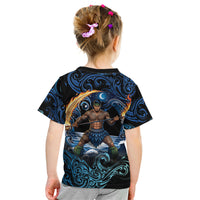 Samoa Siva Afi Kid T Shirt Fireknife Fire Dance Pacific Tribal Motif LT9 - Polynesian Pride