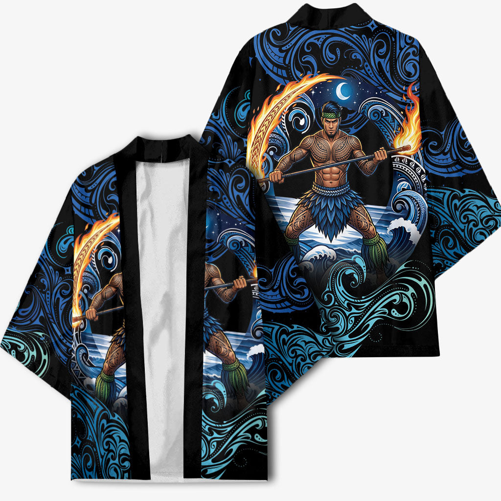 Samoa Siva Afi Kimono Fireknife Fire Dance Pacific Tribal Motif LT9 - Polynesian Pride