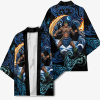 Samoa Siva Afi Kimono Fireknife Fire Dance Pacific Tribal Motif LT9 - Polynesian Pride