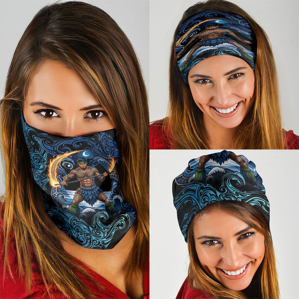 Samoa Siva Afi Neck Gaiter Fireknife Fire Dance Pacific Tribal Motif LT9 - Polynesian Pride