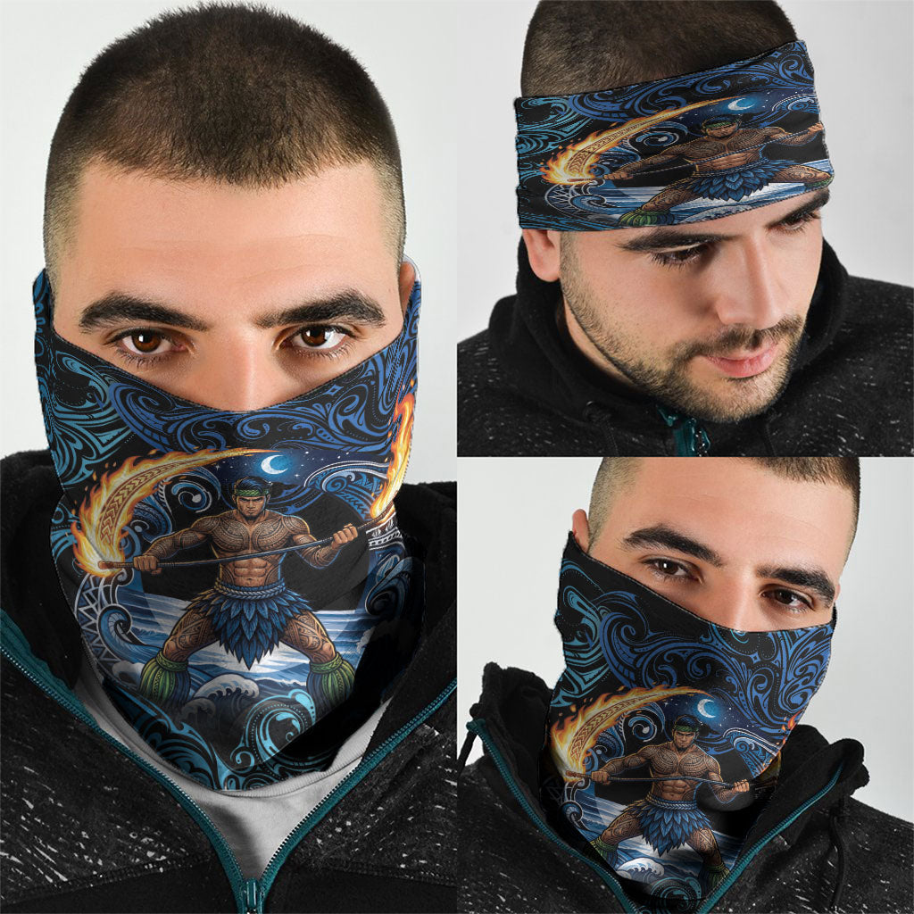 Samoa Siva Afi Neck Gaiter Fireknife Fire Dance Pacific Tribal Motif LT9 - Polynesian Pride