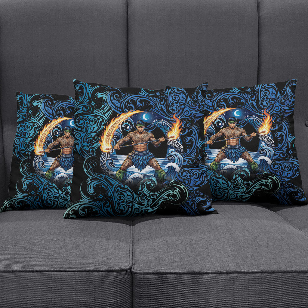 Samoa Siva Afi Pillow Cover Fireknife Fire Dance Pacific Tribal Motif LT9 - Polynesian Pride
