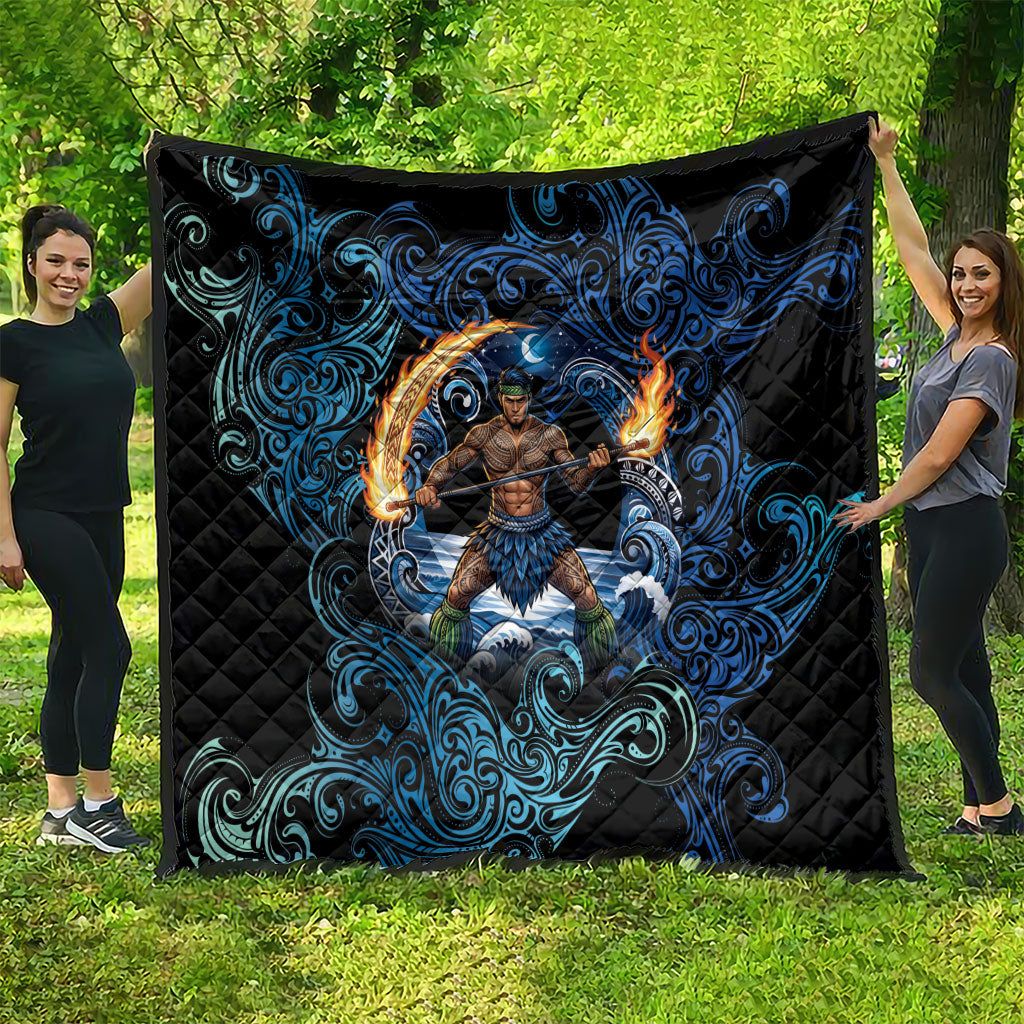 Samoa Siva Afi Quilt Fireknife Fire Dance Pacific Tribal Motif LT9 - Polynesian Pride