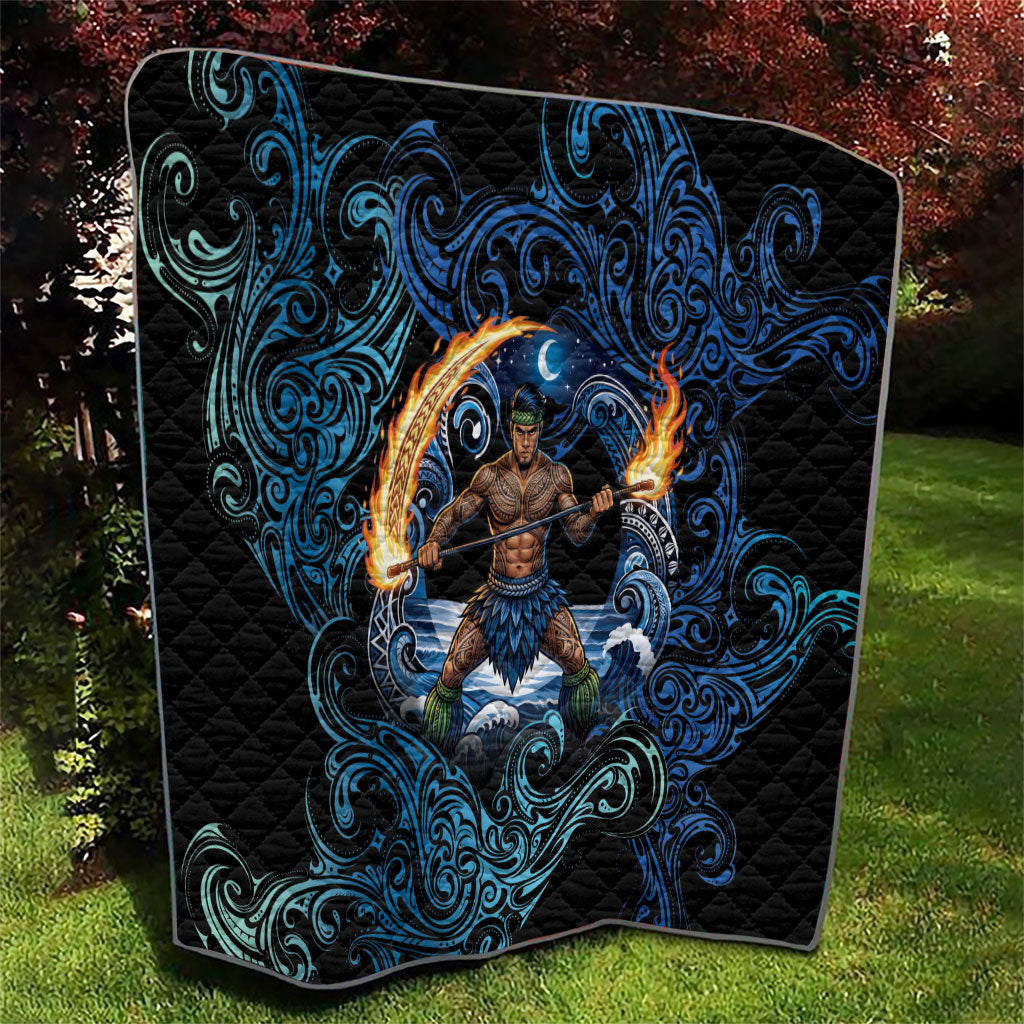 Samoa Siva Afi Quilt Fireknife Fire Dance Pacific Tribal Motif LT9 - Polynesian Pride
