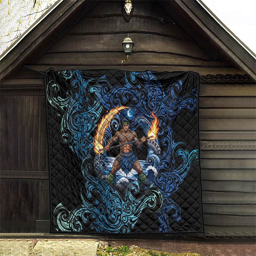 Samoa Siva Afi Quilt Fireknife Fire Dance Pacific Tribal Motif LT9 - Polynesian Pride