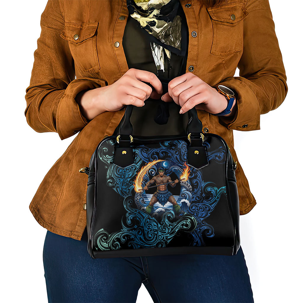 Samoa Siva Afi Shoulder Handbag Fireknife Fire Dance Pacific Tribal Motif LT9 - Polynesian Pride