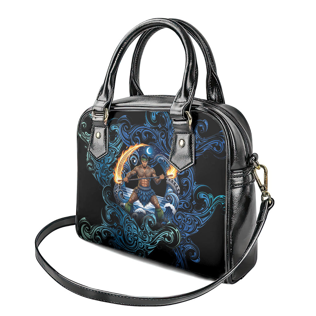 Samoa Siva Afi Shoulder Handbag Fireknife Fire Dance Pacific Tribal Motif LT9 - Polynesian Pride