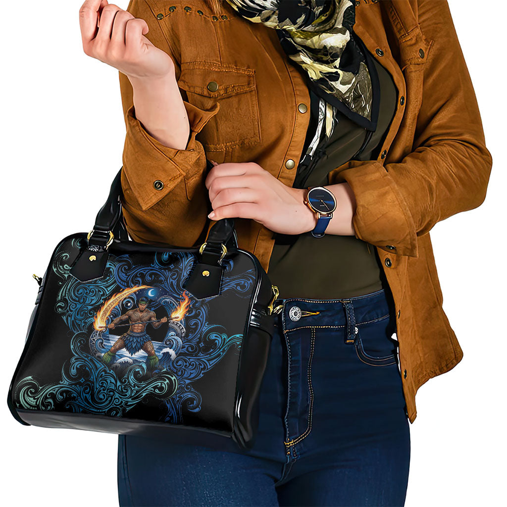 Samoa Siva Afi Shoulder Handbag Fireknife Fire Dance Pacific Tribal Motif LT9 - Polynesian Pride