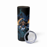 Samoa Siva Afi Skinny Tumbler Fireknife Fire Dance Pacific Tribal Motif LT9 - Polynesian Pride