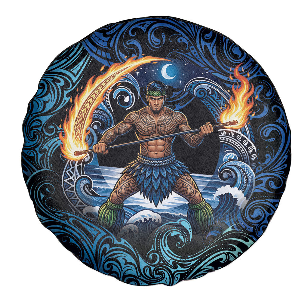 Samoa Siva Afi Spare Tire Cover Fireknife Fire Dance Pacific Tribal Motif LT9 - Polynesian Pride