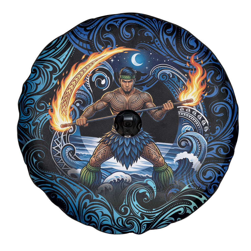 Samoa Siva Afi Spare Tire Cover Fireknife Fire Dance Pacific Tribal Motif LT9 - Polynesian Pride
