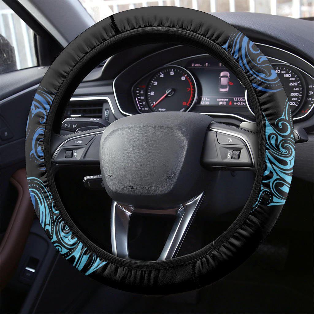 Samoa Siva Afi Steering Wheel Cover Fireknife Fire Dance Pacific Tribal Motif LT9 - Polynesian Pride