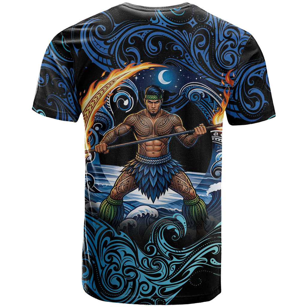 Samoa Siva Afi T Shirt Fireknife Fire Dance Pacific Tribal Motif LT9 - Polynesian Pride