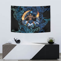 Samoa Siva Afi Tapestry Fireknife Fire Dance Pacific Tribal Motif LT9 - Polynesian Pride
