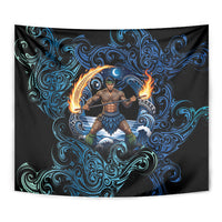 Samoa Siva Afi Tapestry Fireknife Fire Dance Pacific Tribal Motif LT9 - Polynesian Pride