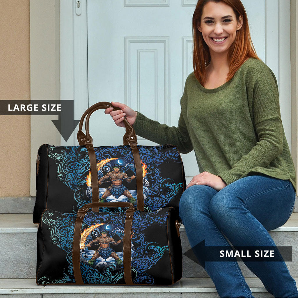 Samoa Siva Afi Travel Bag Fireknife Fire Dance Pacific Tribal Motif LT9 - Polynesian Pride
