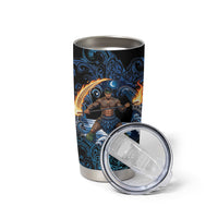 Samoa Siva Afi Tumbler Cup Fireknife Fire Dance Pacific Tribal Motif LT9 - Polynesian Pride