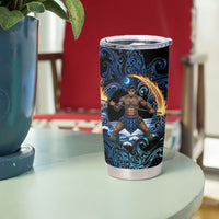 Samoa Siva Afi Tumbler Cup Fireknife Fire Dance Pacific Tribal Motif LT9 - Polynesian Pride