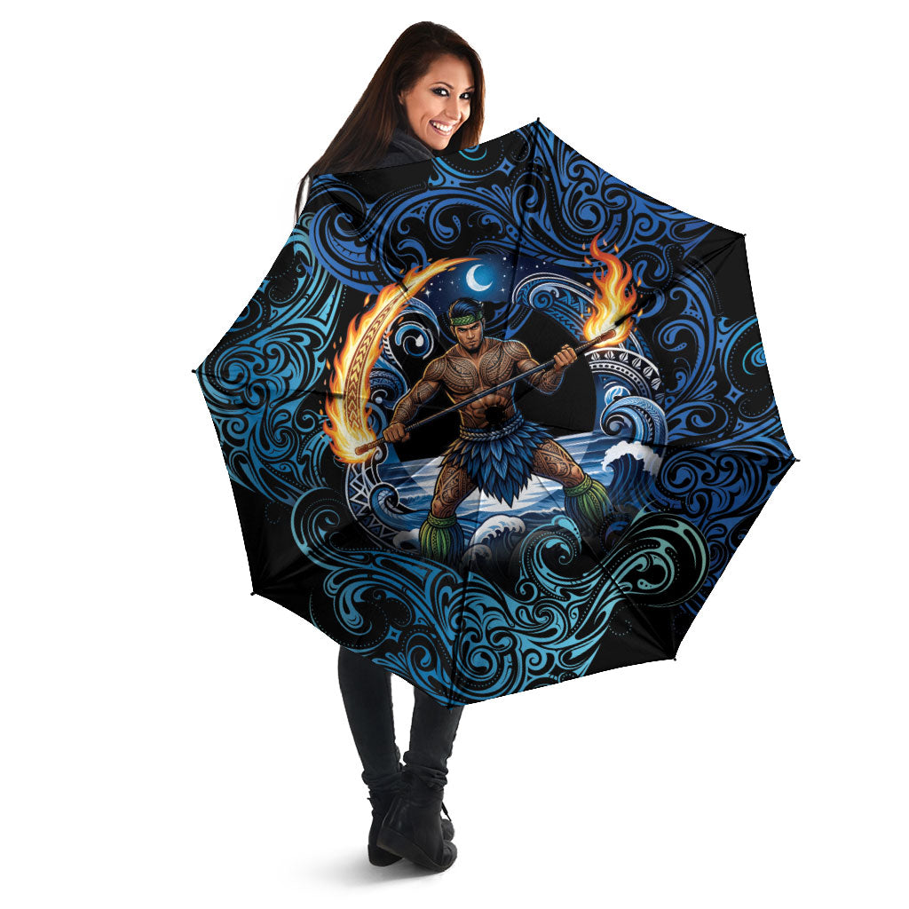 Samoa Siva Afi Umbrella Fireknife Fire Dance Pacific Tribal Motif LT9 - Polynesian Pride