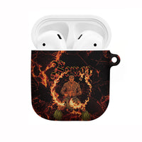 Samoa Siva Afi Dance Fireknife AirPods Case Polynesian Heritage Fire Dance LT9 Black - Polynesian Pride