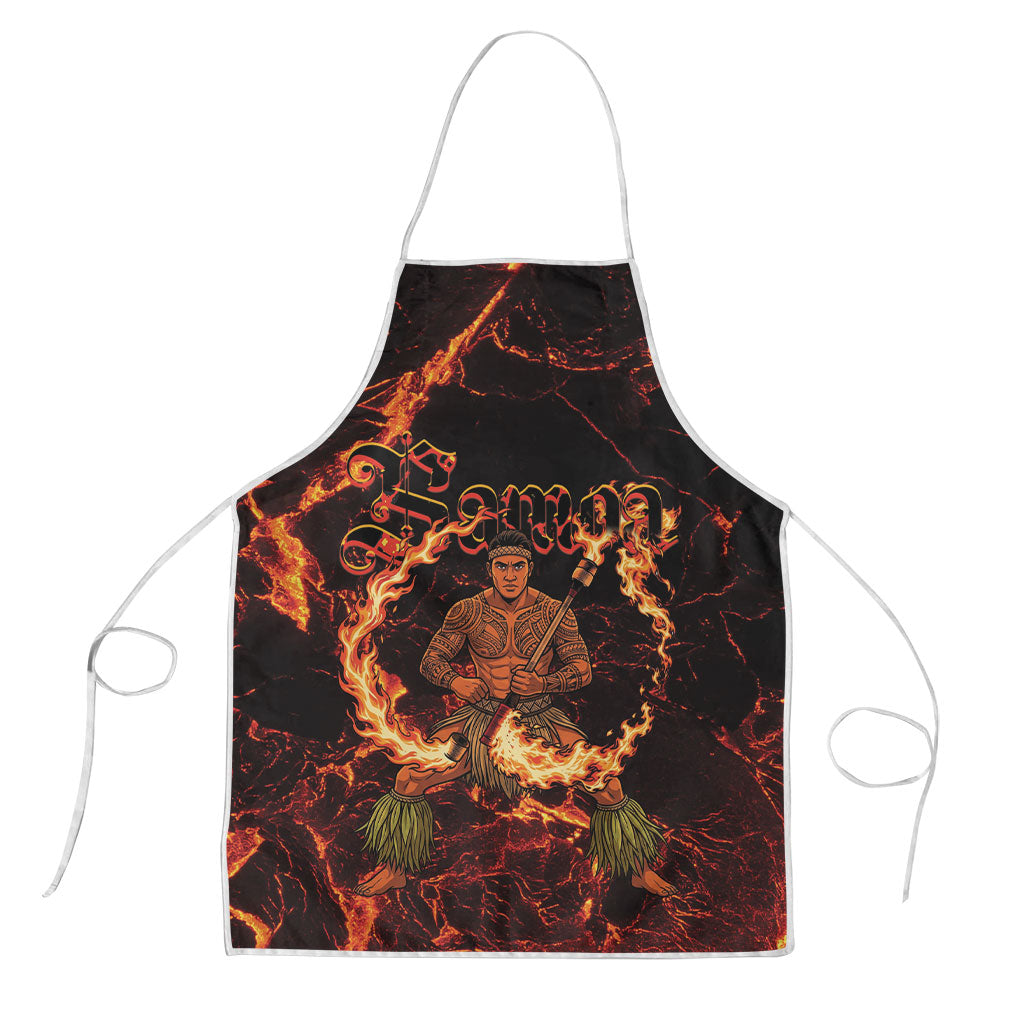 Samoa Siva Afi Dance Fireknife Apron Polynesian Heritage Fire Dance LT9 Black - Polynesian Pride