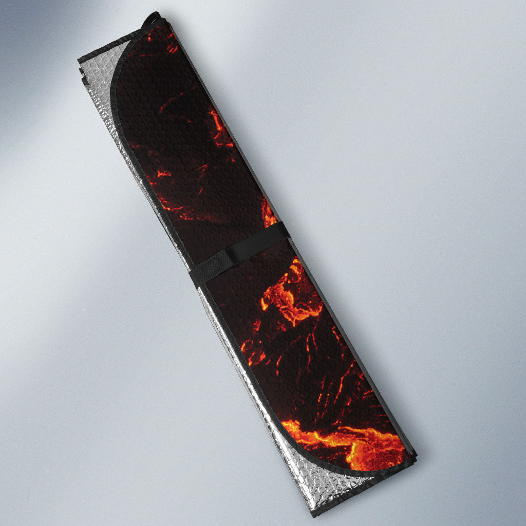 Samoa Siva Afi Dance Fireknife Auto Sun Shade Polynesian Heritage Fire Dance LT9 - Polynesian Pride