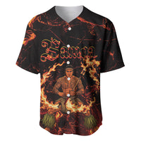 Samoa Siva Afi Dance Fireknife Baseball Jersey Polynesian Heritage Fire Dance LT9 Black - Polynesian Pride