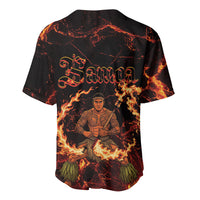 Samoa Siva Afi Dance Fireknife Baseball Jersey Polynesian Heritage Fire Dance LT9 - Polynesian Pride